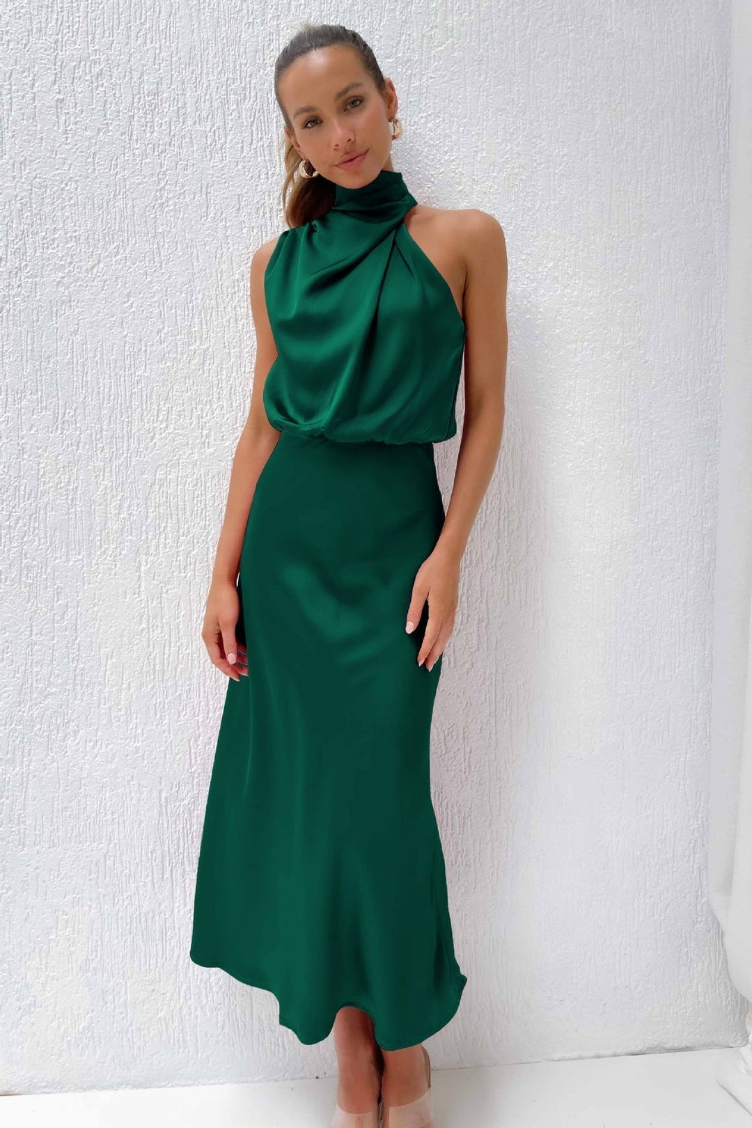 Talia | MIDI DRESS WITH OFF-THE-SHOULDER DESIGN