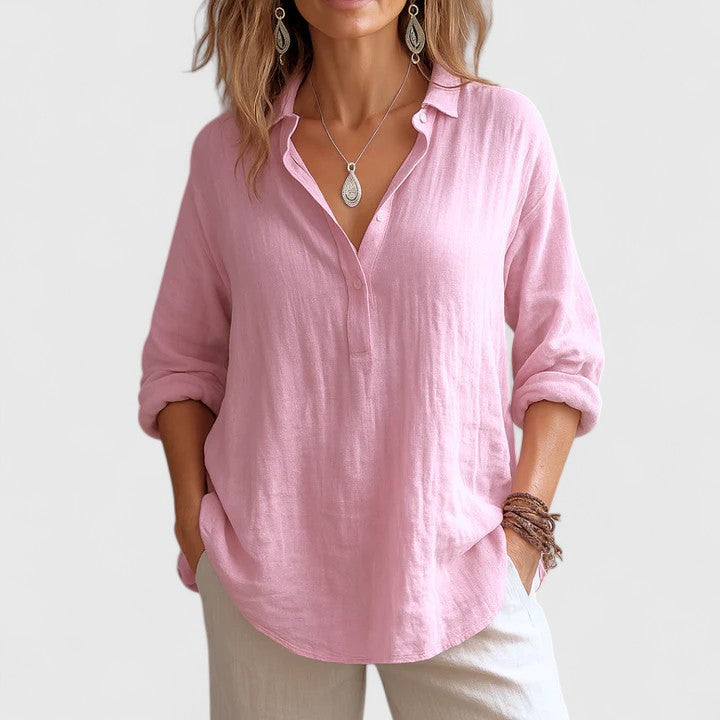 Talia | Comfortable Linen Blouse