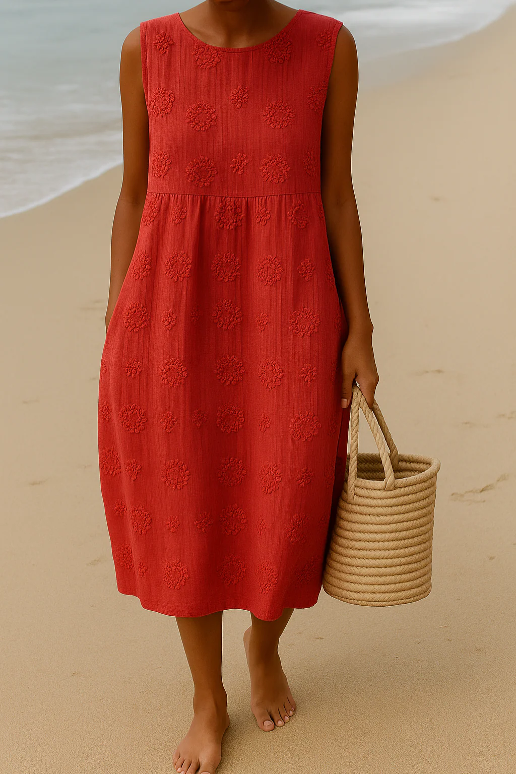 Talia | Summer Dress With Floral Embroidery