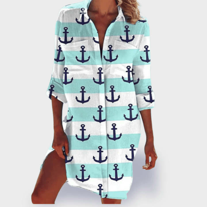 Talia | Vibrant Summer Print Shirt