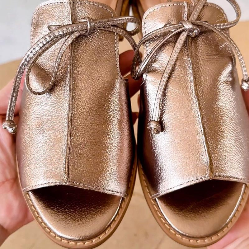 Talia | MIRETH STRAP-STYLE LEATHER SANDALS