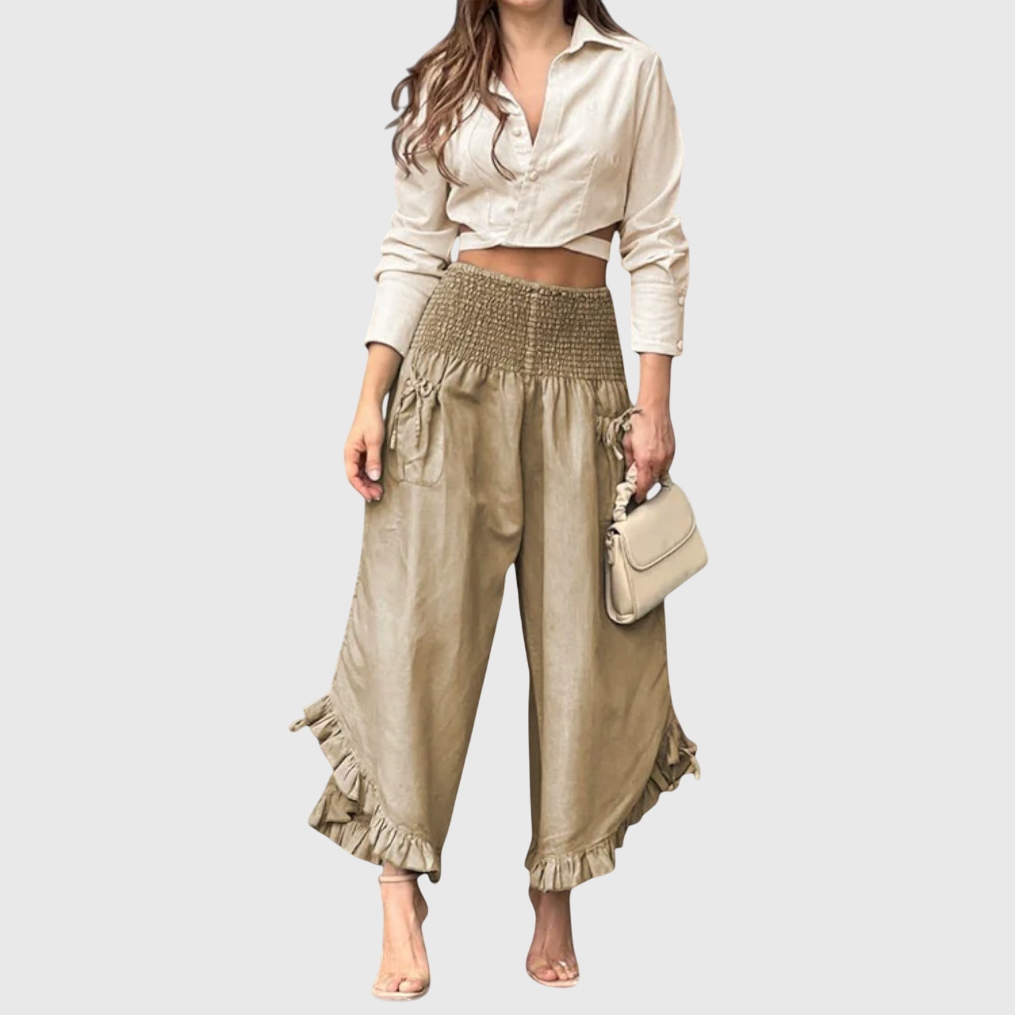 Talia | Casual Pants with Fashionable Pleats