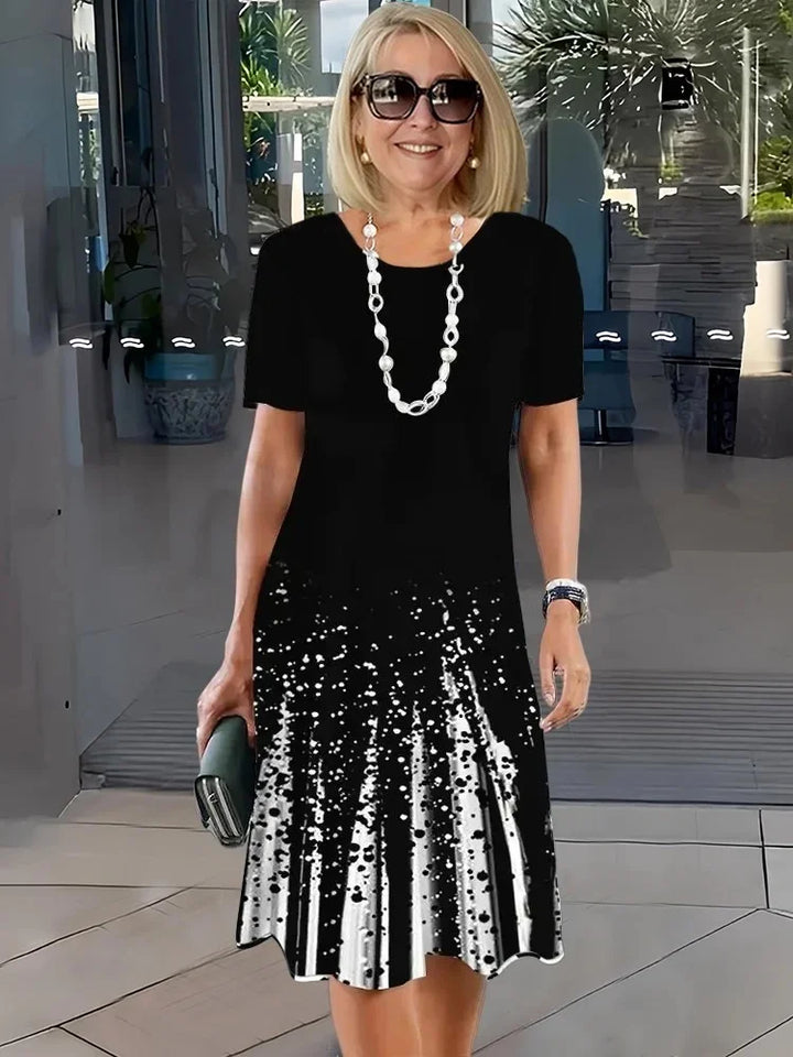 Talia | Comfortable Loose Printed Medium Dress