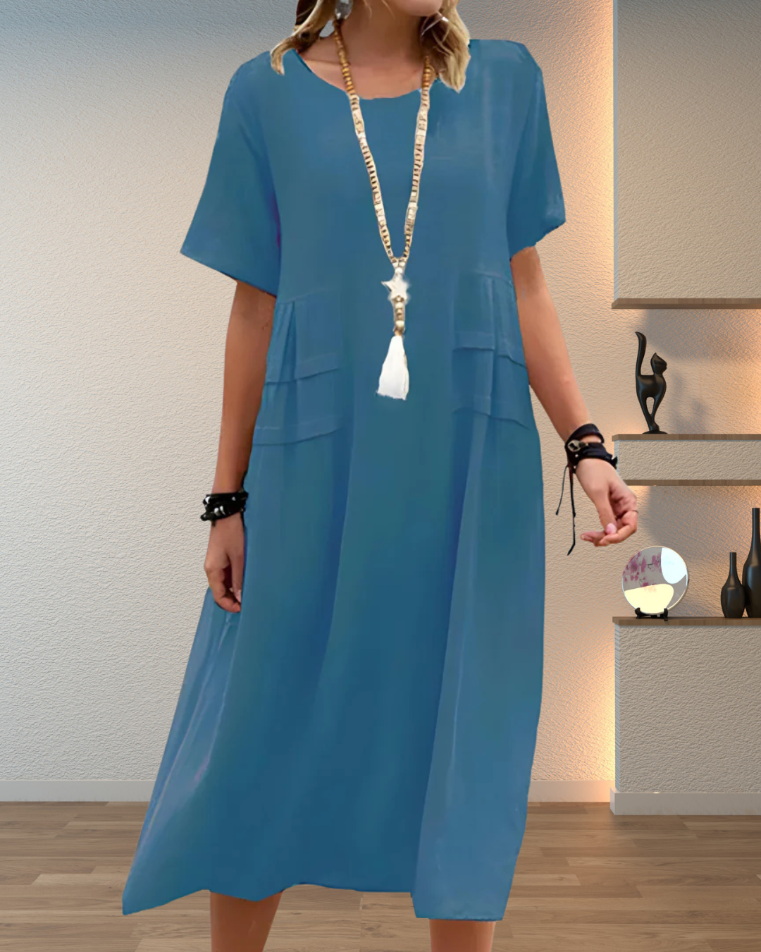 Talia | Breathable Midi Dress With Fit