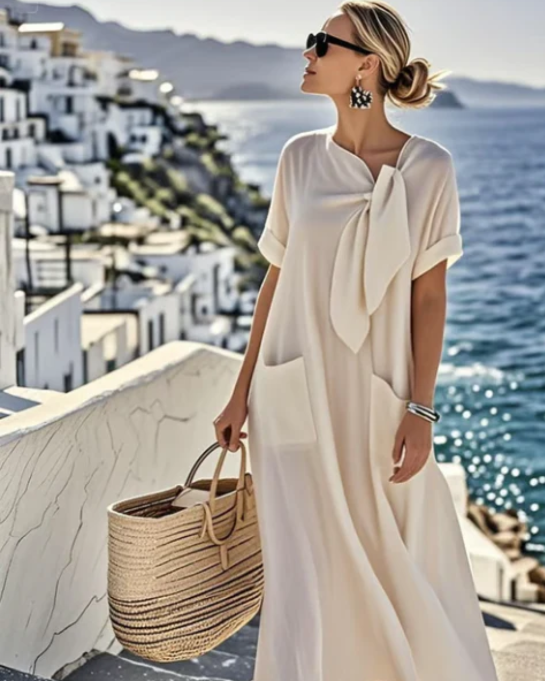 Talia | Breezy Linen Dress With Pockets