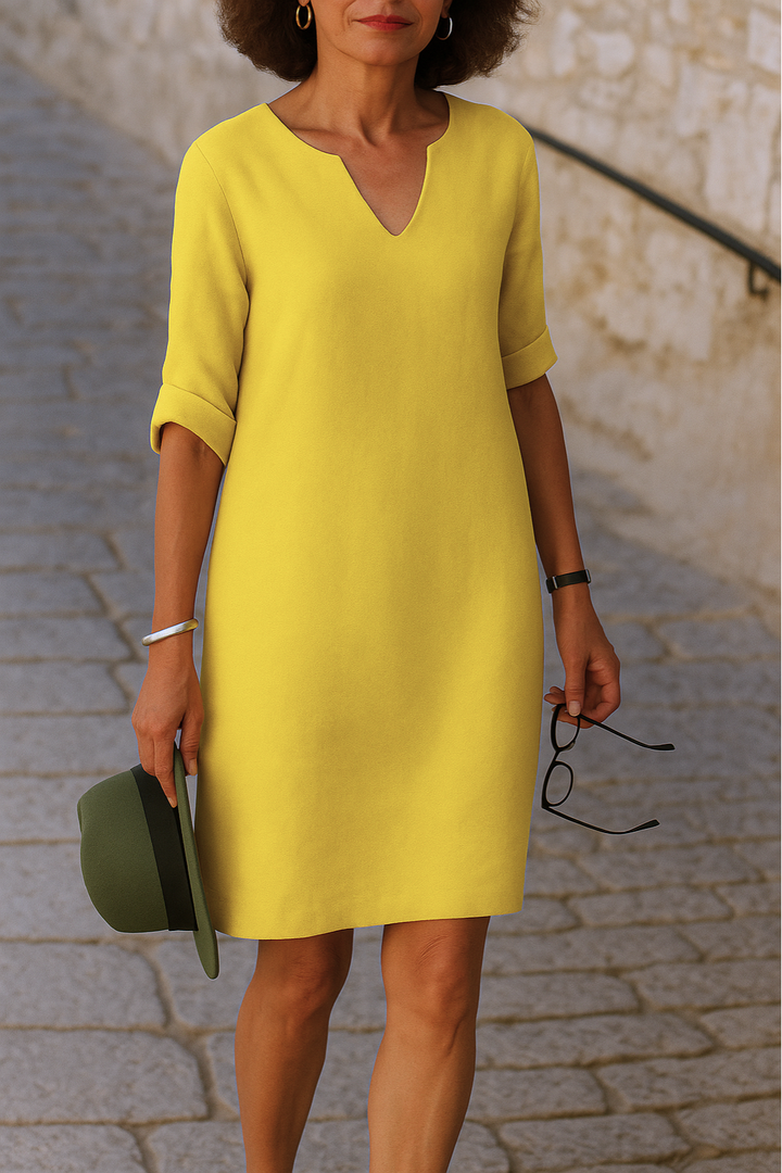Talia | Sleek V-Neck Dress
