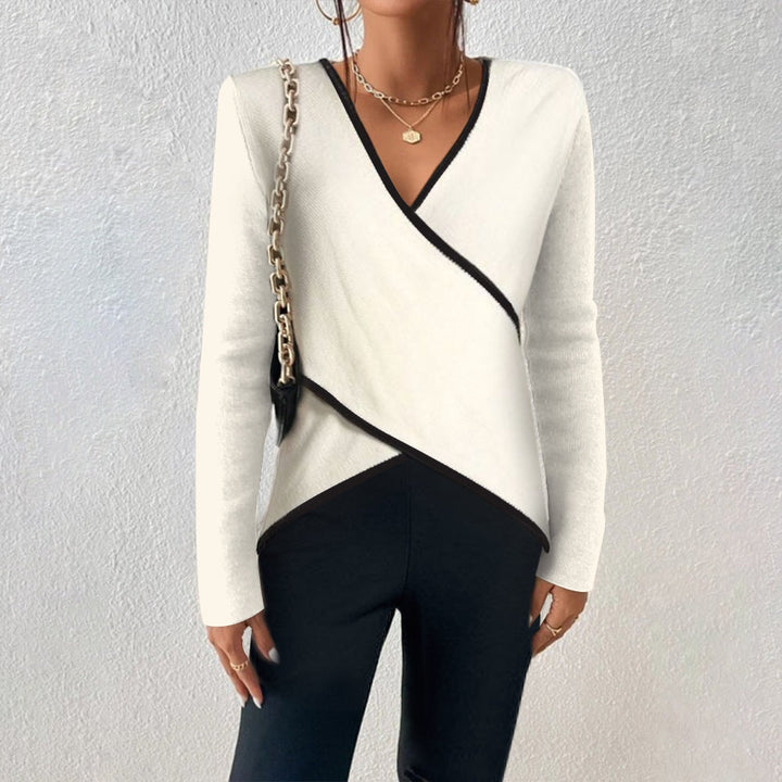 Talia | Elegant V-Neck Sweater