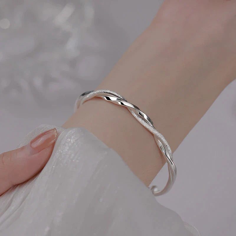 Talia | Braided Silver Bracelet