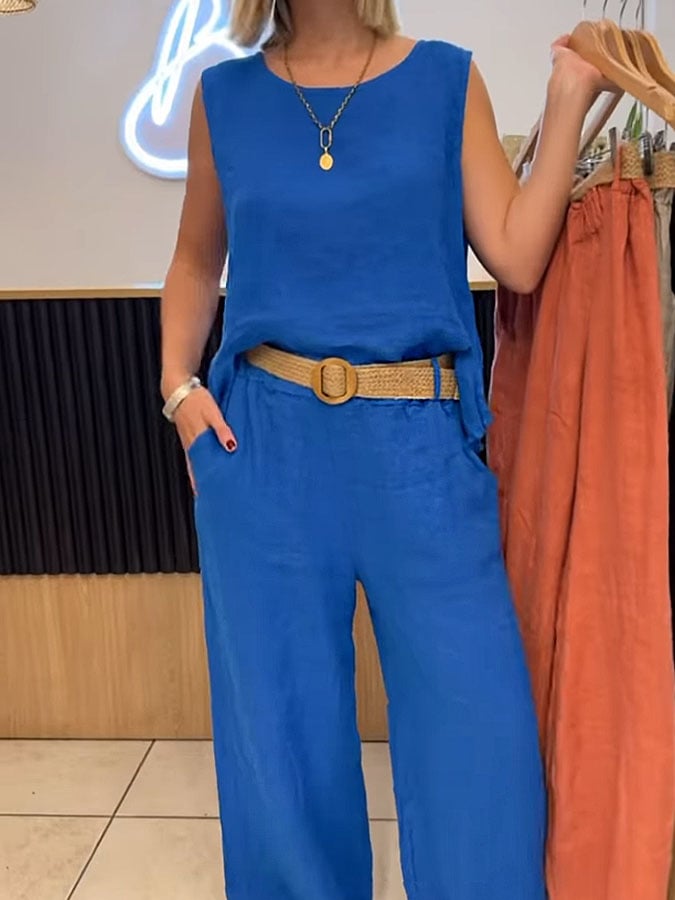 Talia | Airy Sleeveless Summer Jumpsuit