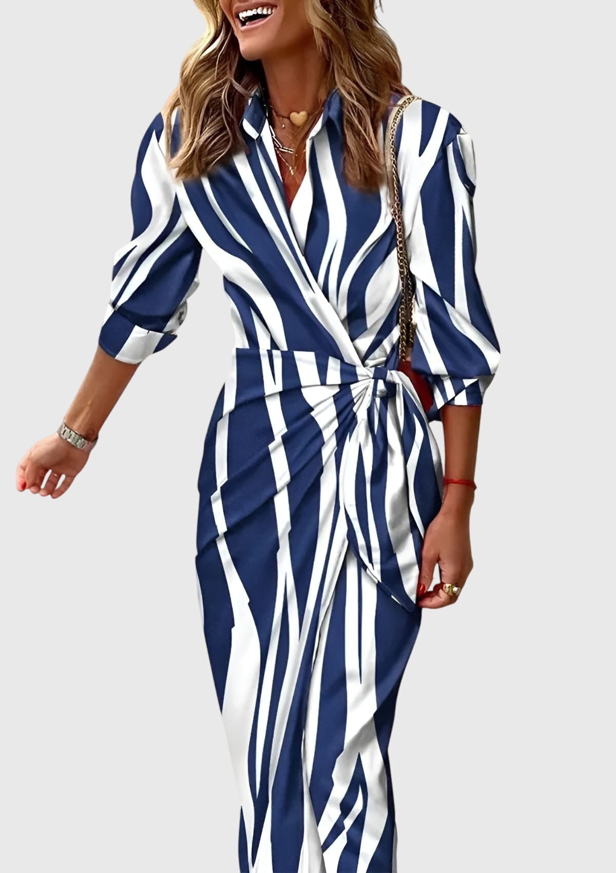 Talia | Elegant Wrap Dress with Print