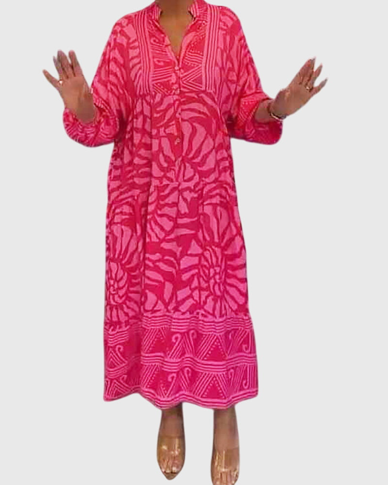 Talia | Maxi Dress With Elegant Print