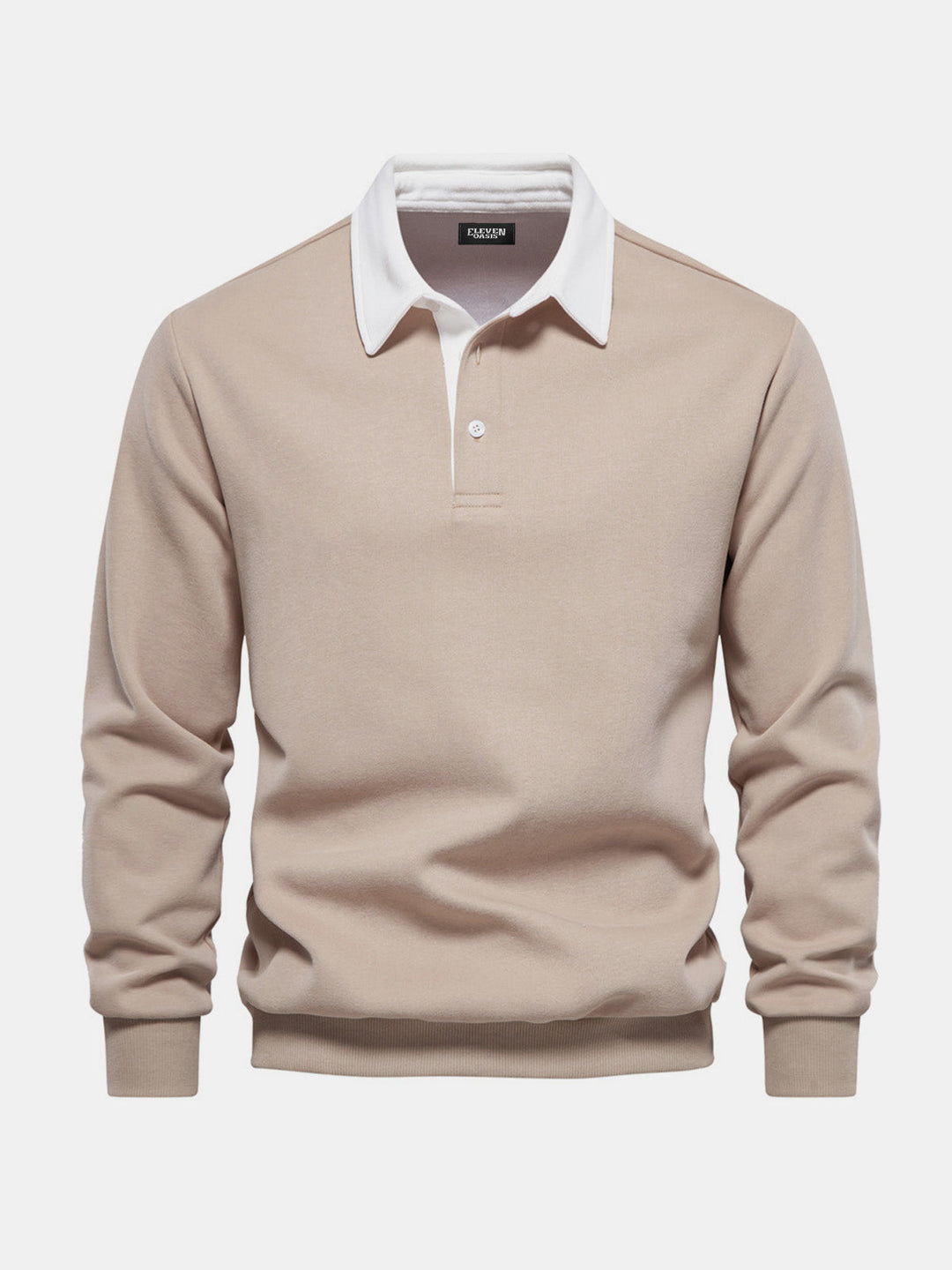 Talia | Men's Polo Collar Long Sleeve Sweatshirt