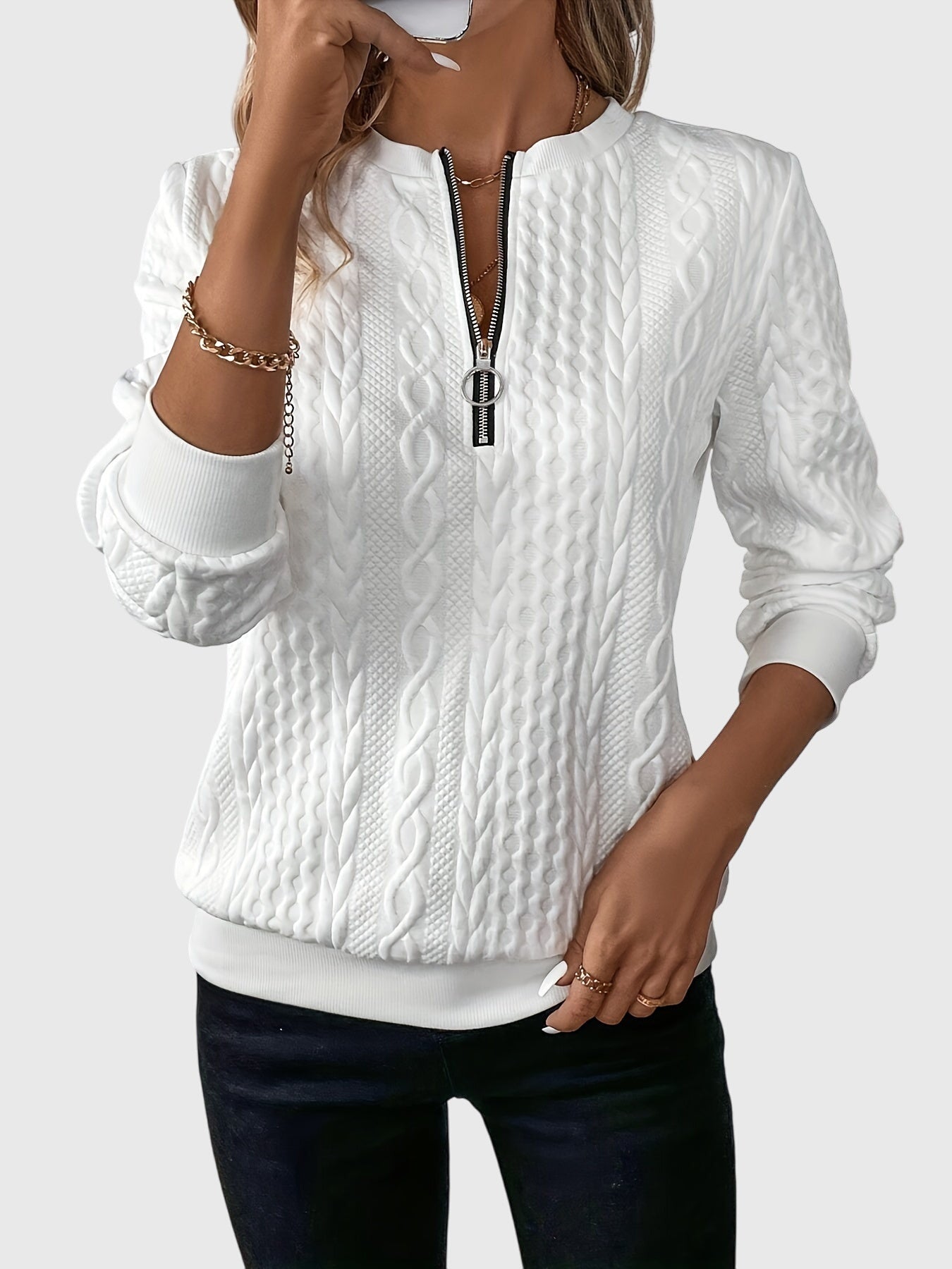Talia | Sweater with Zipper