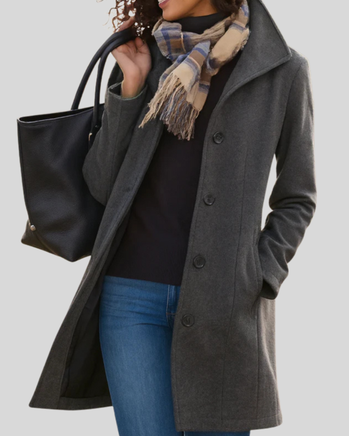 Talia | Classic Button Coat