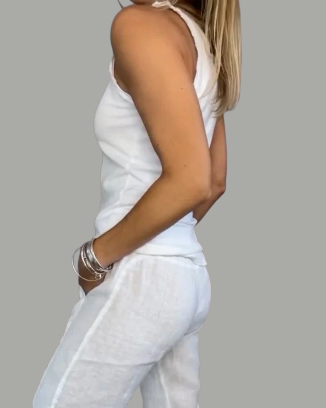 Talia | Casual Sleeveless Top & Jogger Pants Set