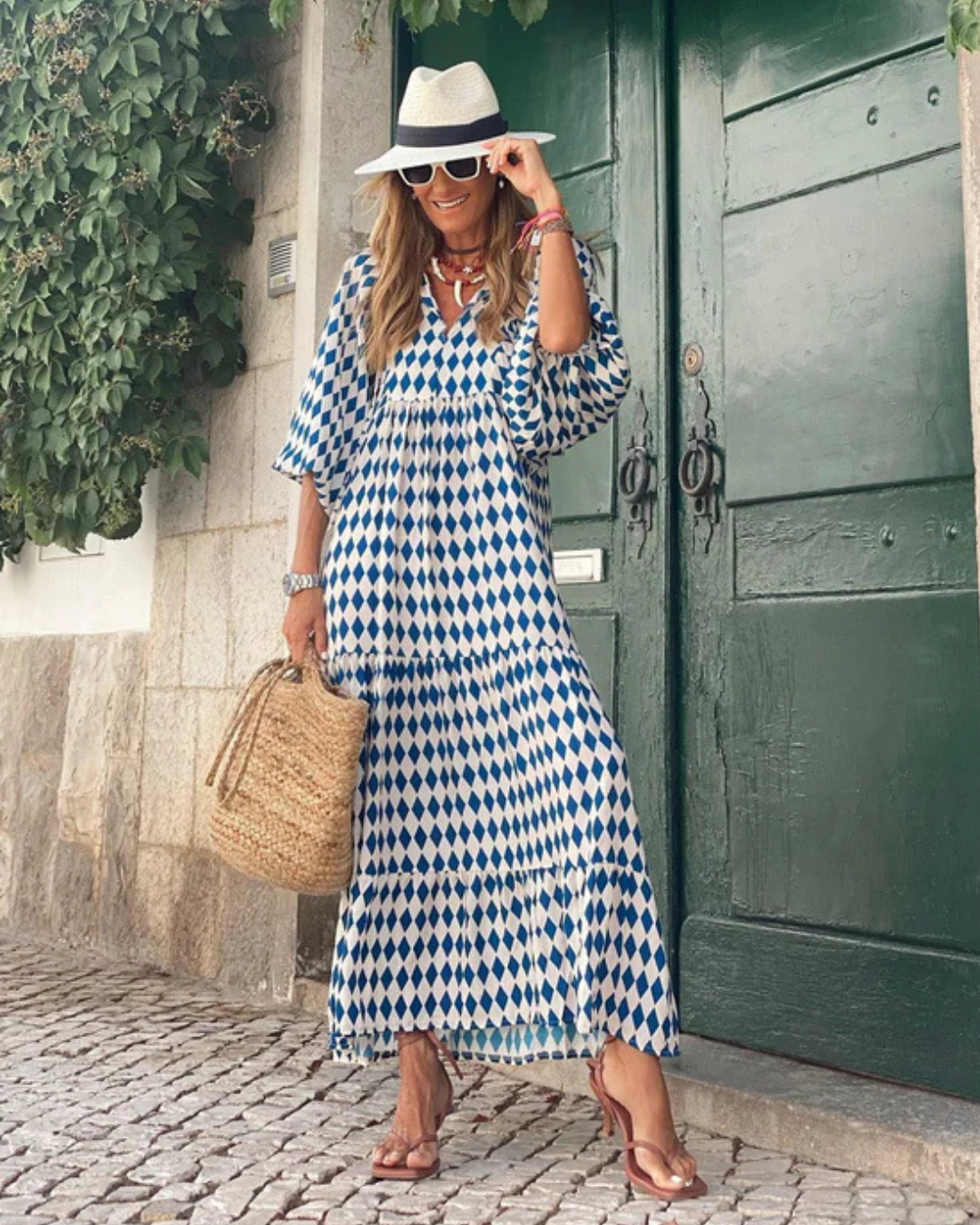 Talia | Puff Sleeve Tiered Maxi Dress