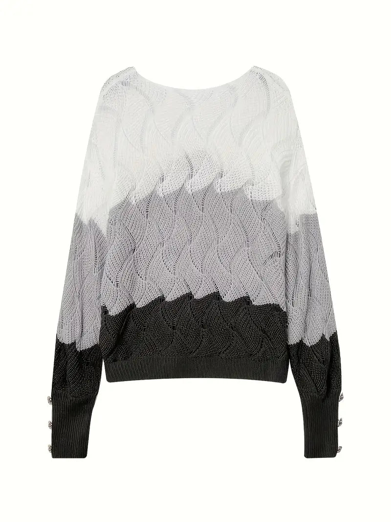 Talia | Elegant V-Neck Knitted Sweater