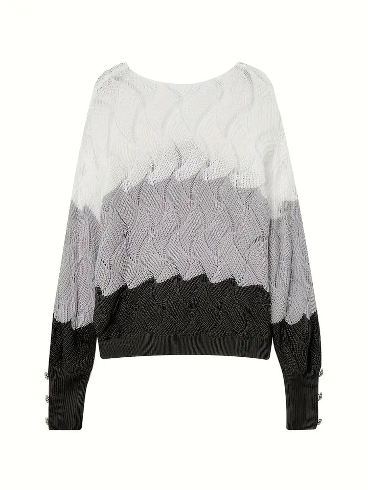 Talia | Elegant V-Neck Knitted Sweater