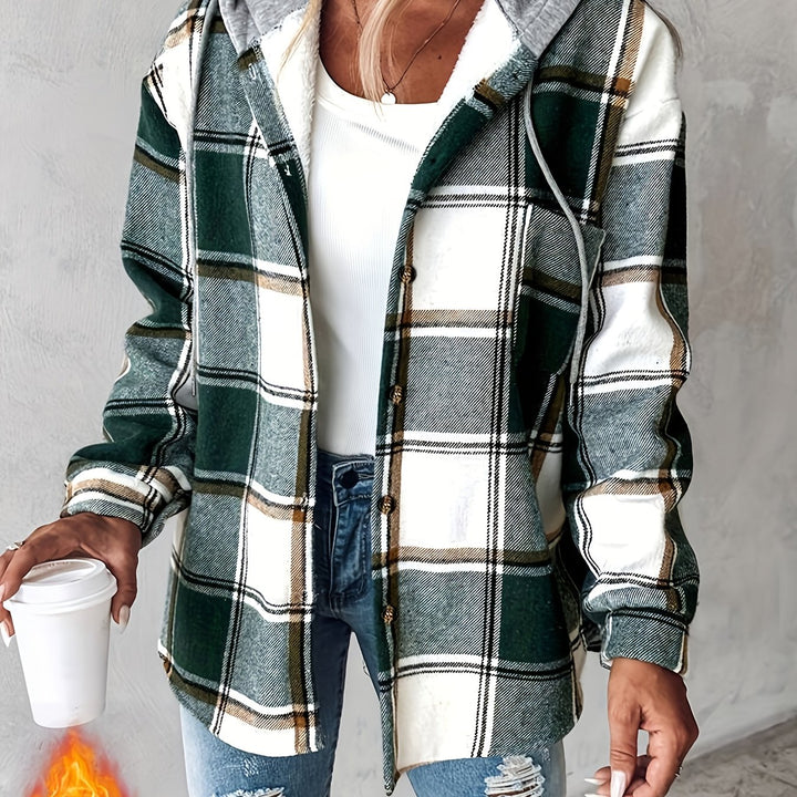 Talia | Cozy Plaid Hoodie