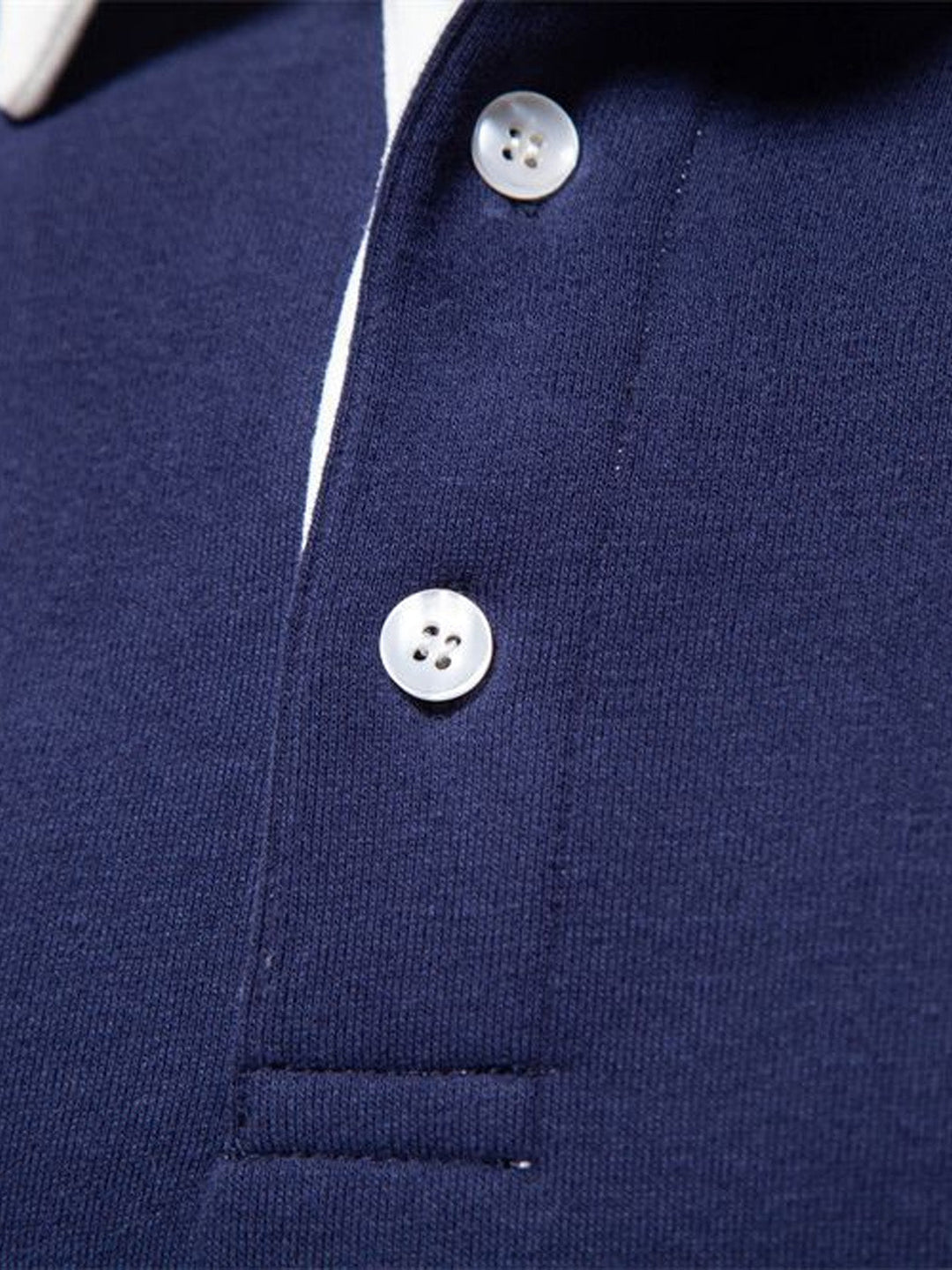 Talia | Men's Polo Collar Long Sleeve Sweatshirt