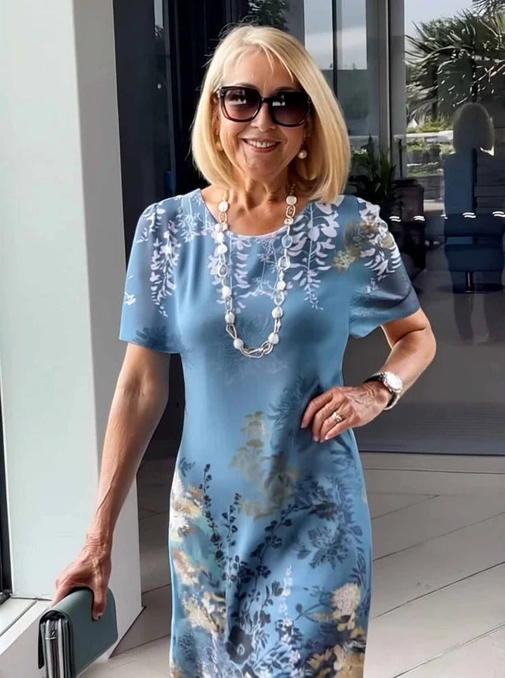 Talia | Comfortable Loose Printed Medium Dress