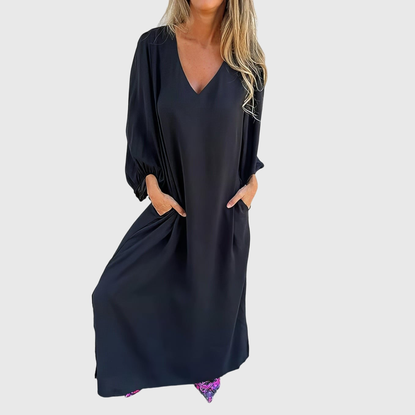 Talia | Long Boho Dress with Pockets