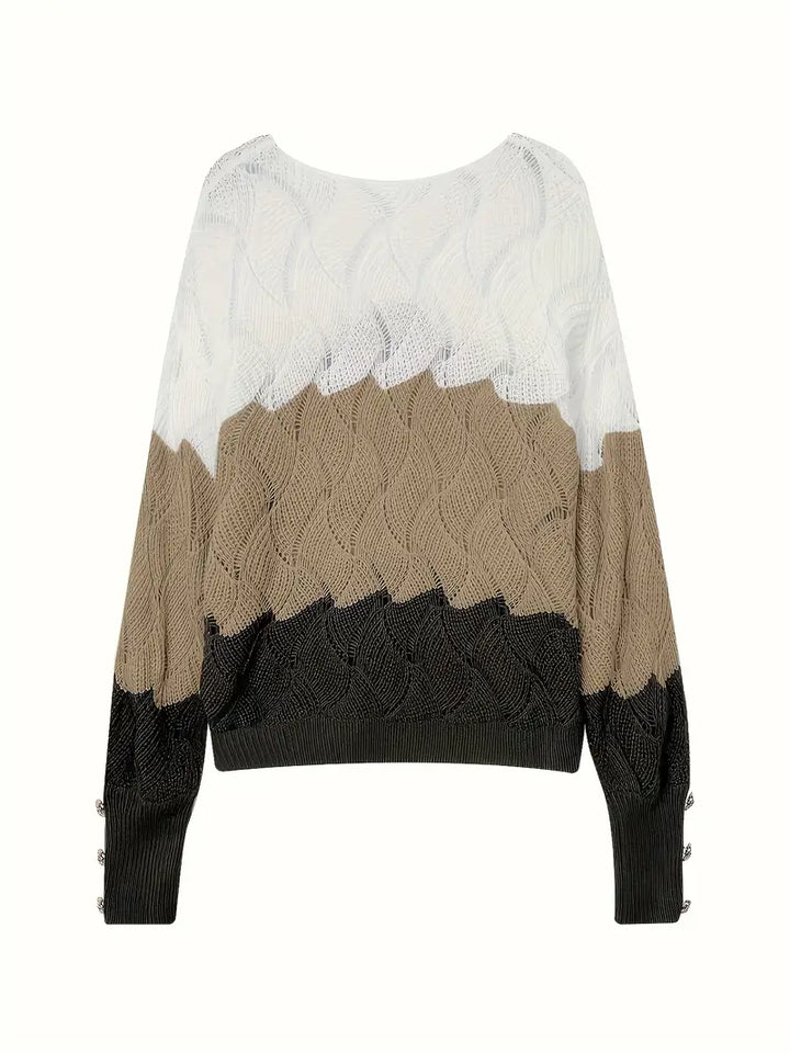 Talia | Elegant V-Neck Knitted Sweater