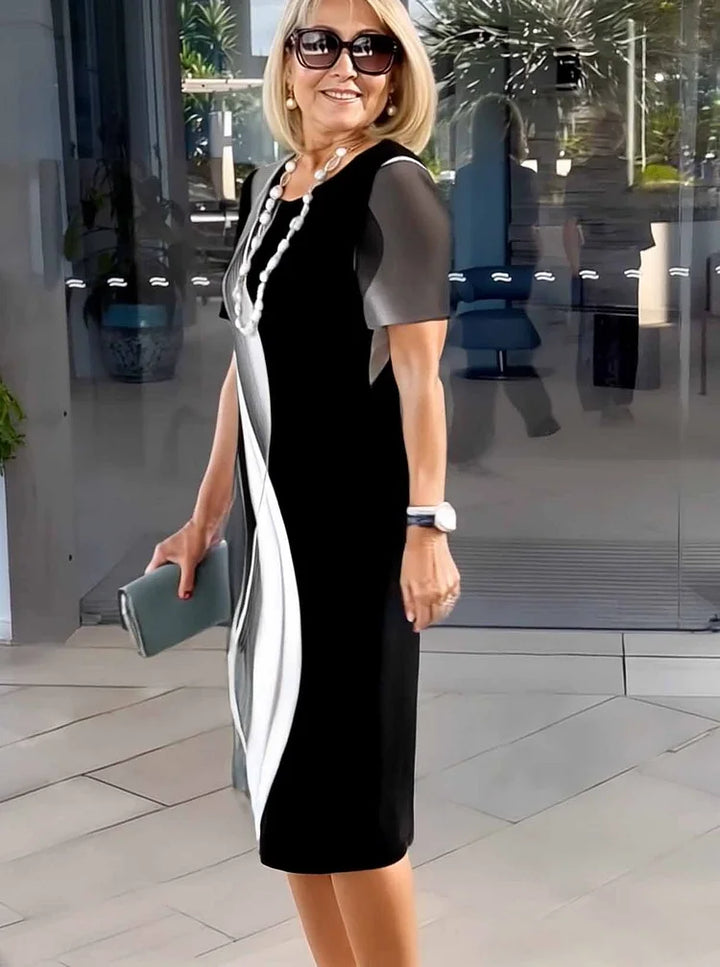 Talia | Comfortable Loose Printed Medium Dress