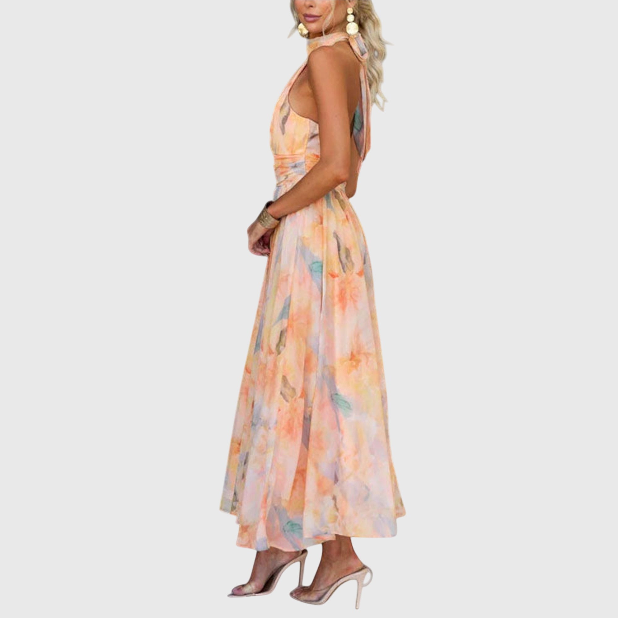 Talia | Halter Maxi Dress