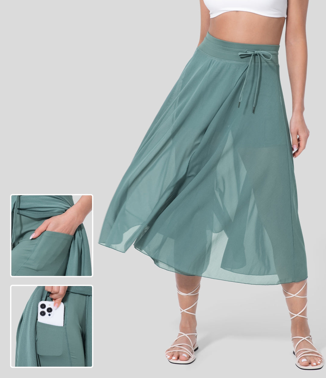 Talia | REVERIE 2-IN-1 MIDI SKIRT