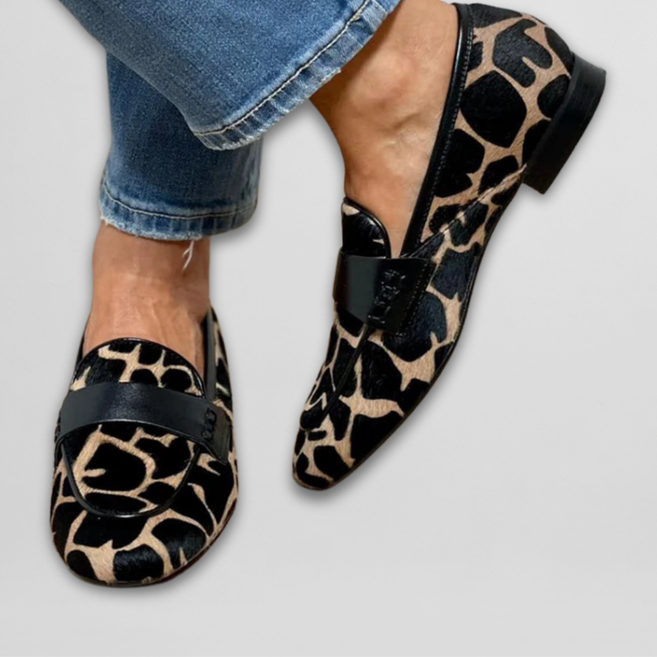 Talia | Leopard Animal-Print Loafer