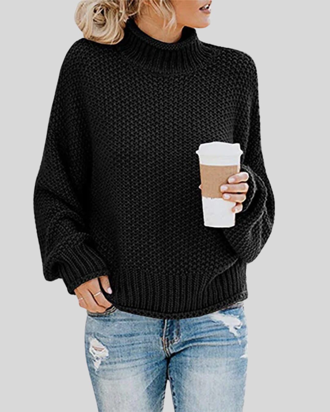 Talia | Chunky Knit Turtleneck Sweater