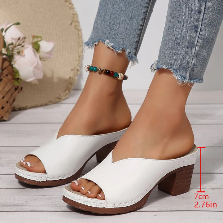 Talia | Verona Leather Orthopedic Sandals