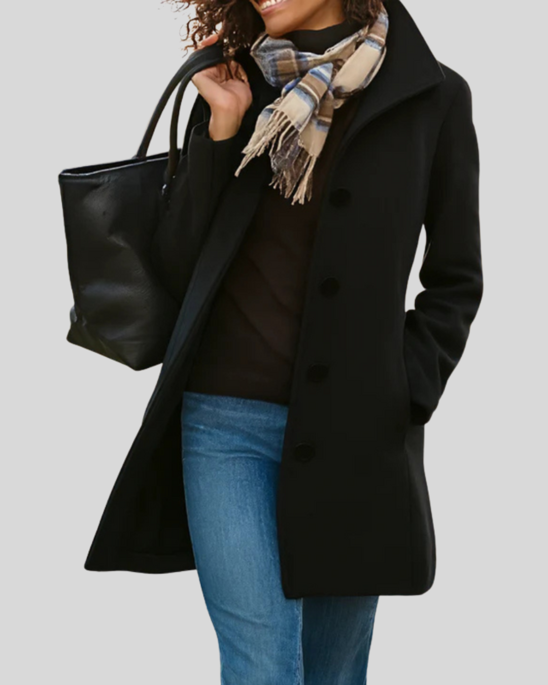 Talia | Classic Button Coat