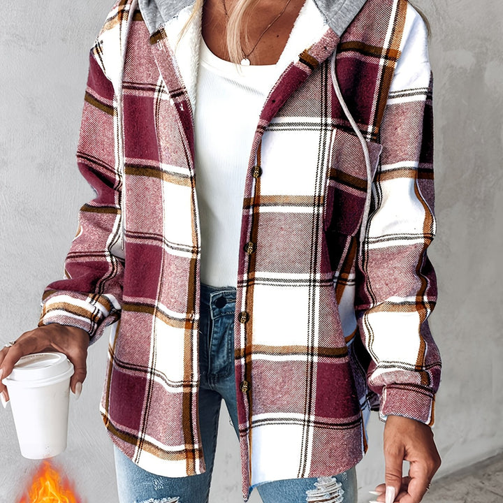 Talia | Cozy Plaid Hoodie