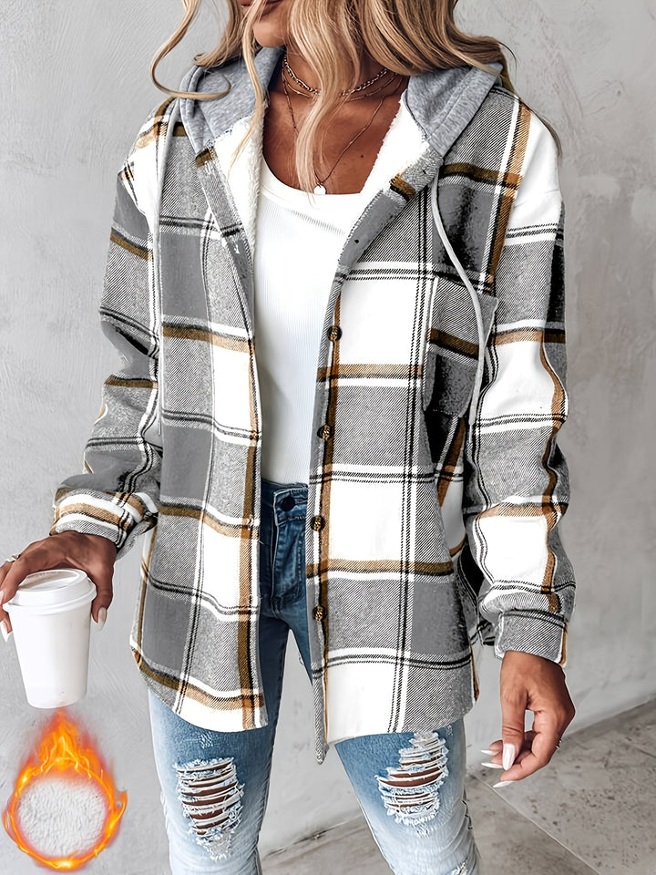 Talia | Cozy Plaid Hoodie