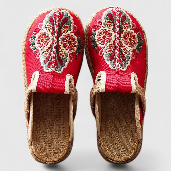 Talia | Comfortable Handmade Floral Mules