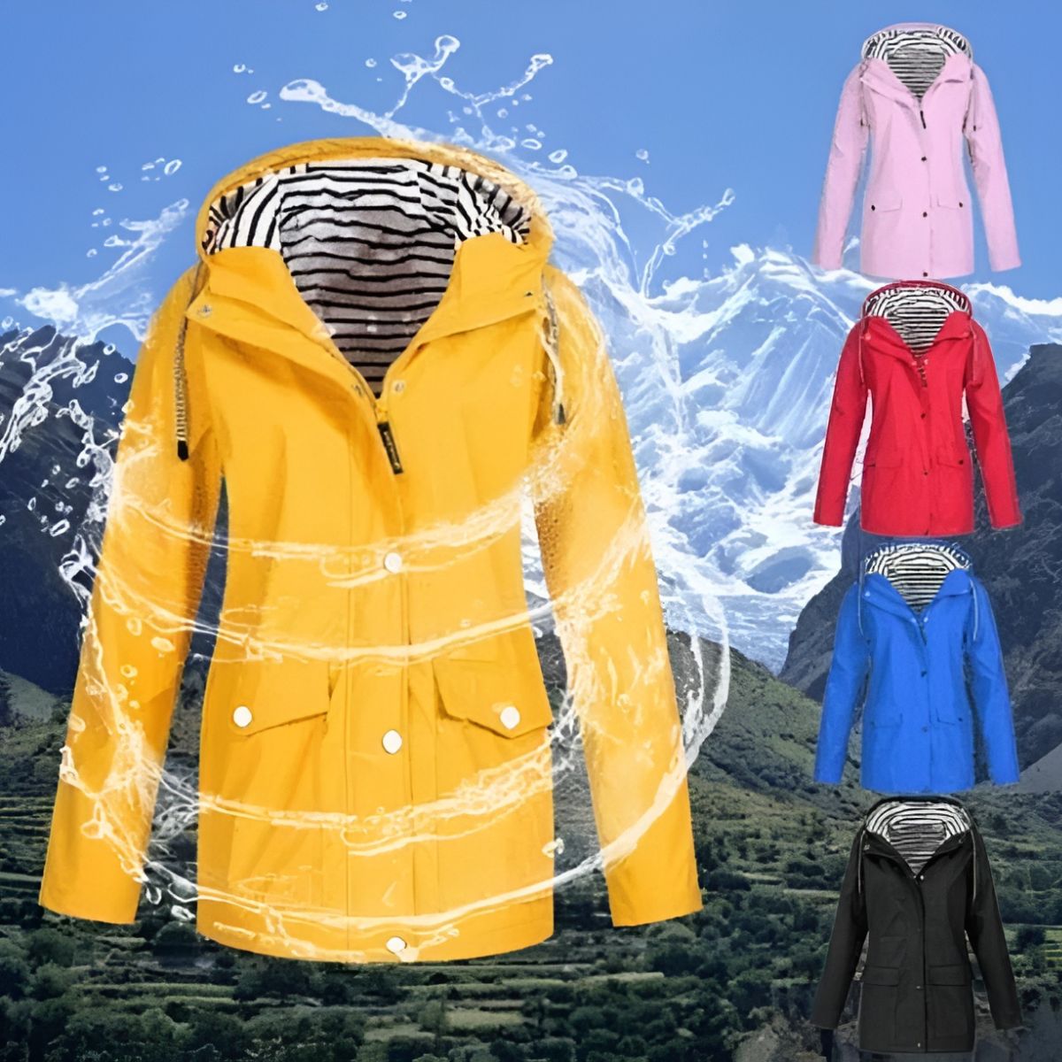 Talia | Waterproof & Windproof Lightweight Long Jacket