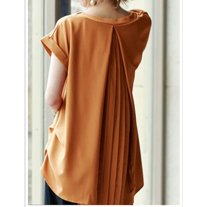 Talia | Stylish Short Sleeve Patchwork T-Shirt