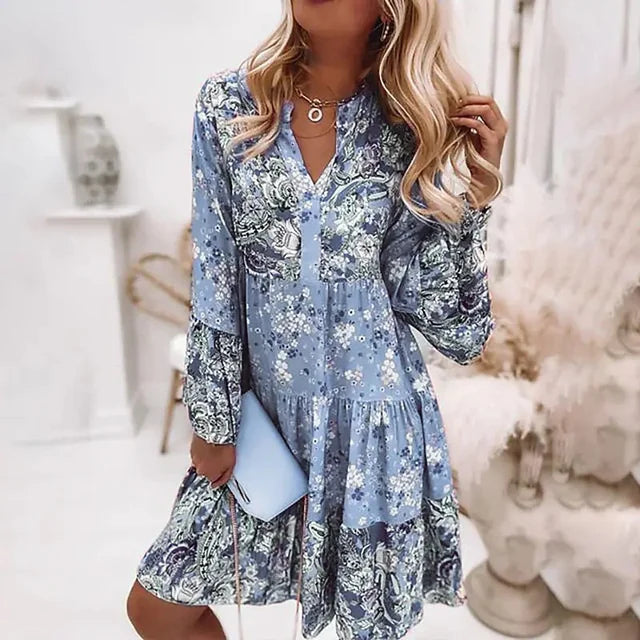 Talia | Printed Boho Dress