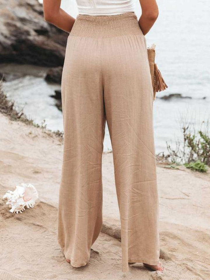 Talia | Remi Wide-Leg Linen Trousers
