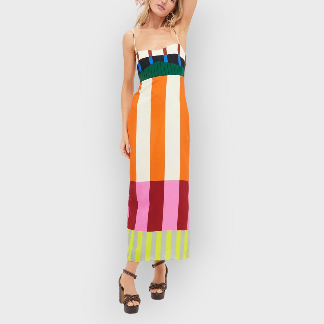 Talia | Kaelin Bengal Multi Paloma Maxi Dress