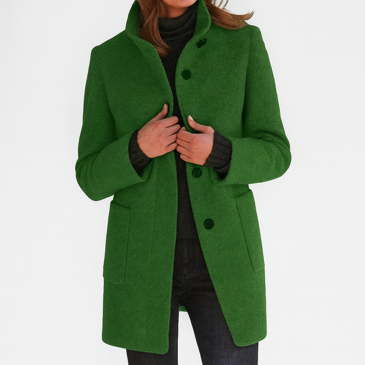 Talia | Women's Coat with High Collar