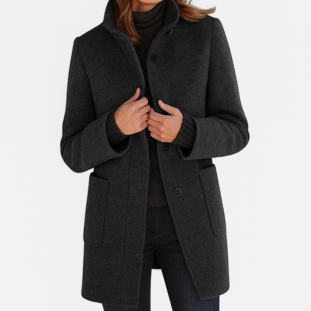 Talia | Women's Coat with High Collar