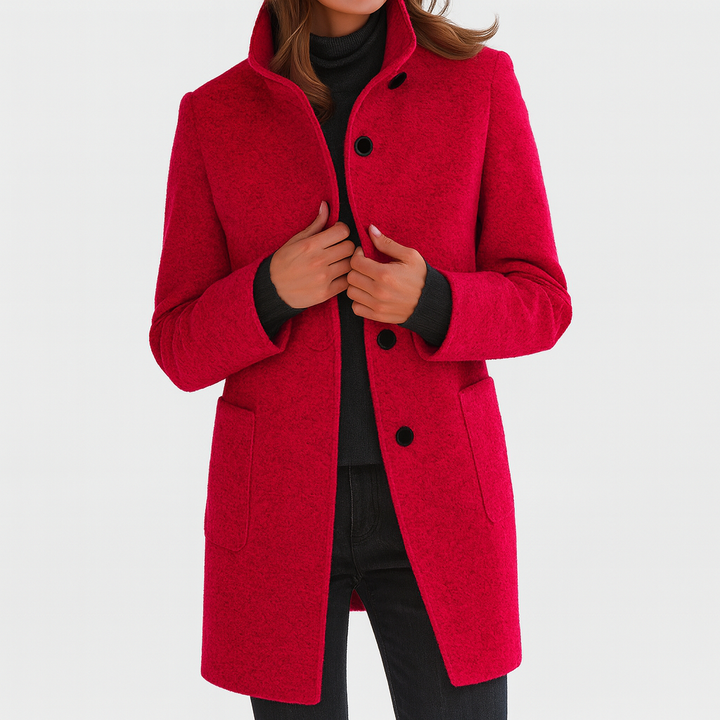 Talia | Women's Coat with High Collar