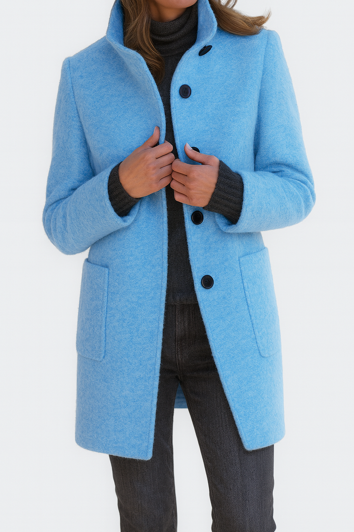 Talia | Women's Coat with High Collar