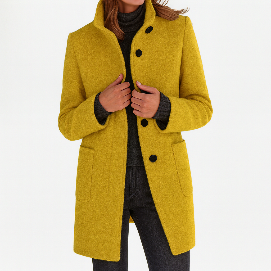 Talia | Women's Coat with High Collar