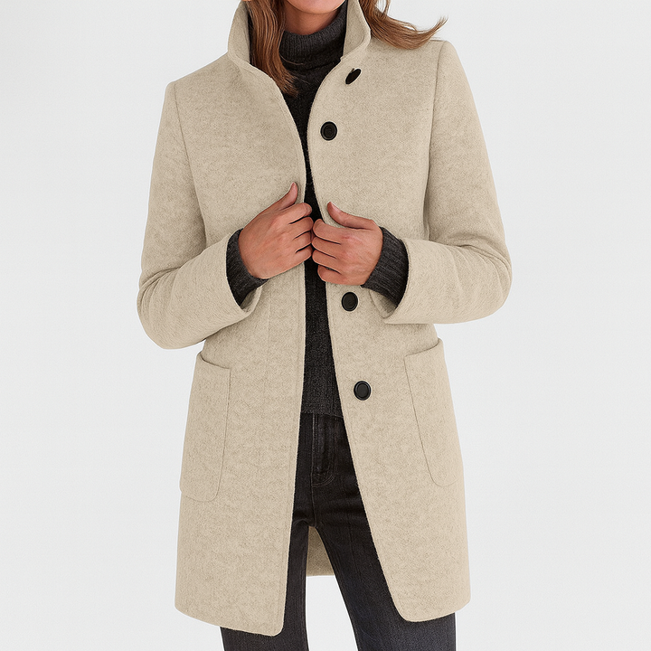 Talia | Women's Coat with High Collar