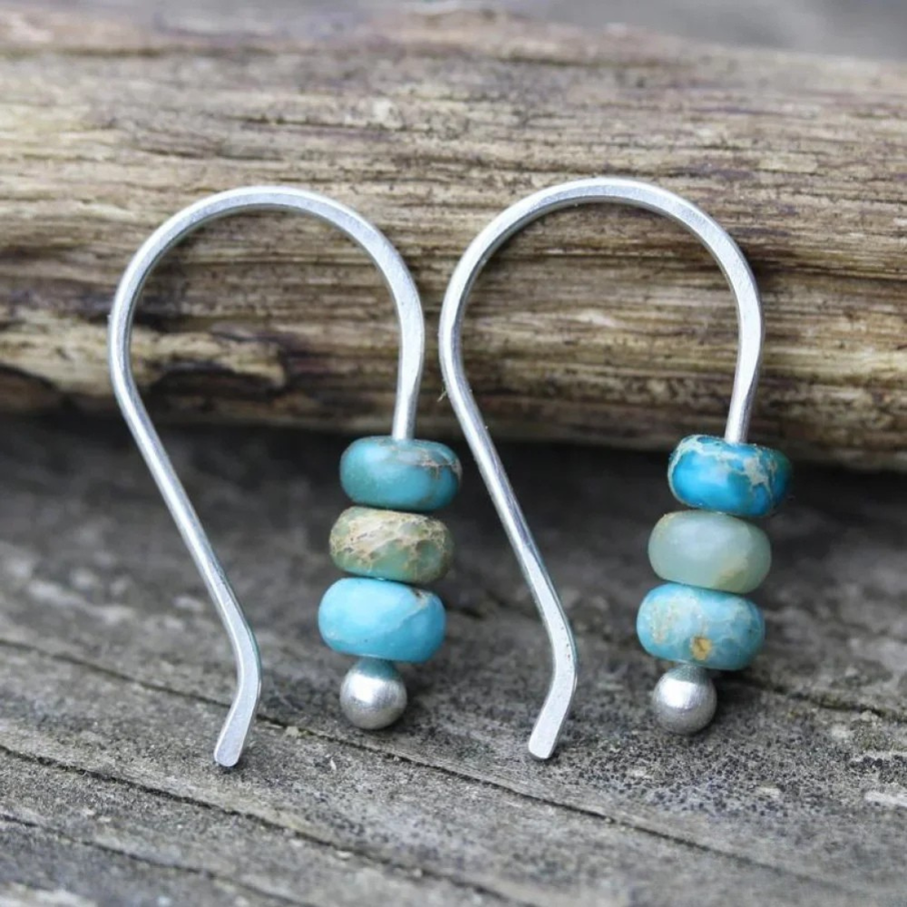 Talia | Turquoise Pearl Earrings