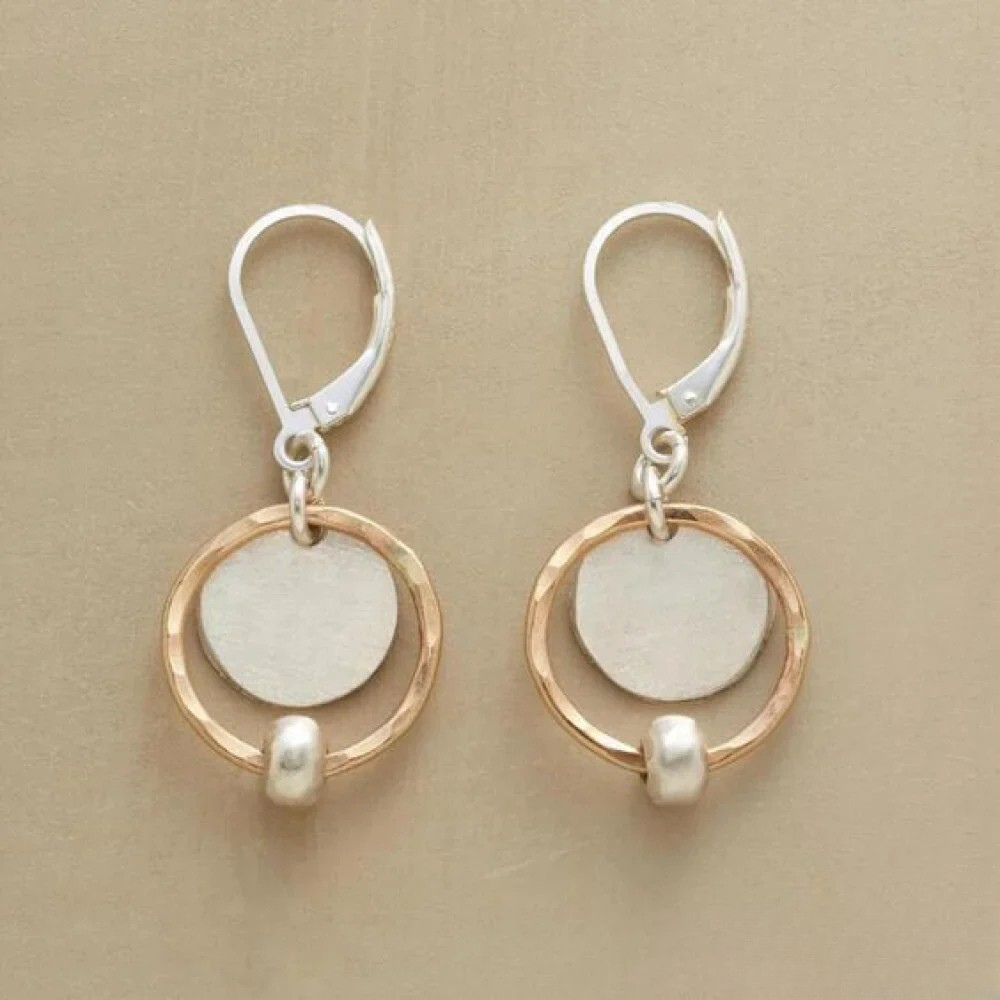 Talia | Vintage Pearl Earrings with Gold and Silver Plating